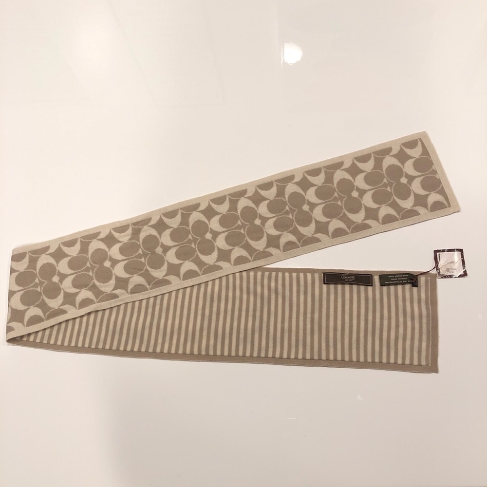 VINTAGE COACH SKINNY SCARF